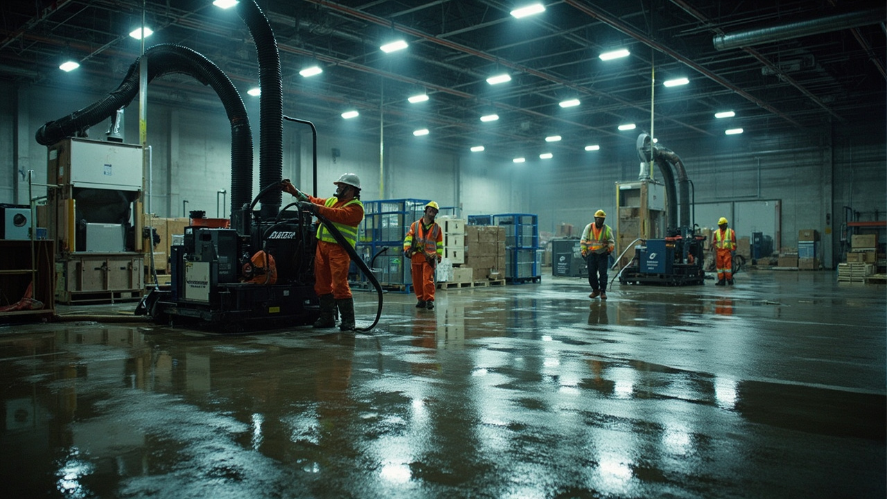 How Industrial Flood Recovery Differs from Residential Water Removal