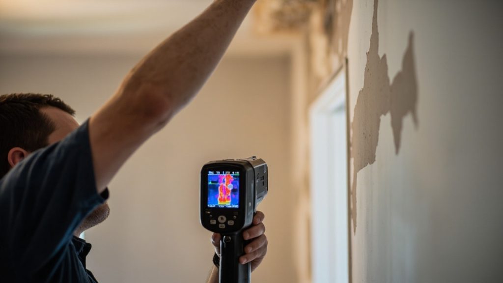 Emergency burst pipe repair and water cleanup in w